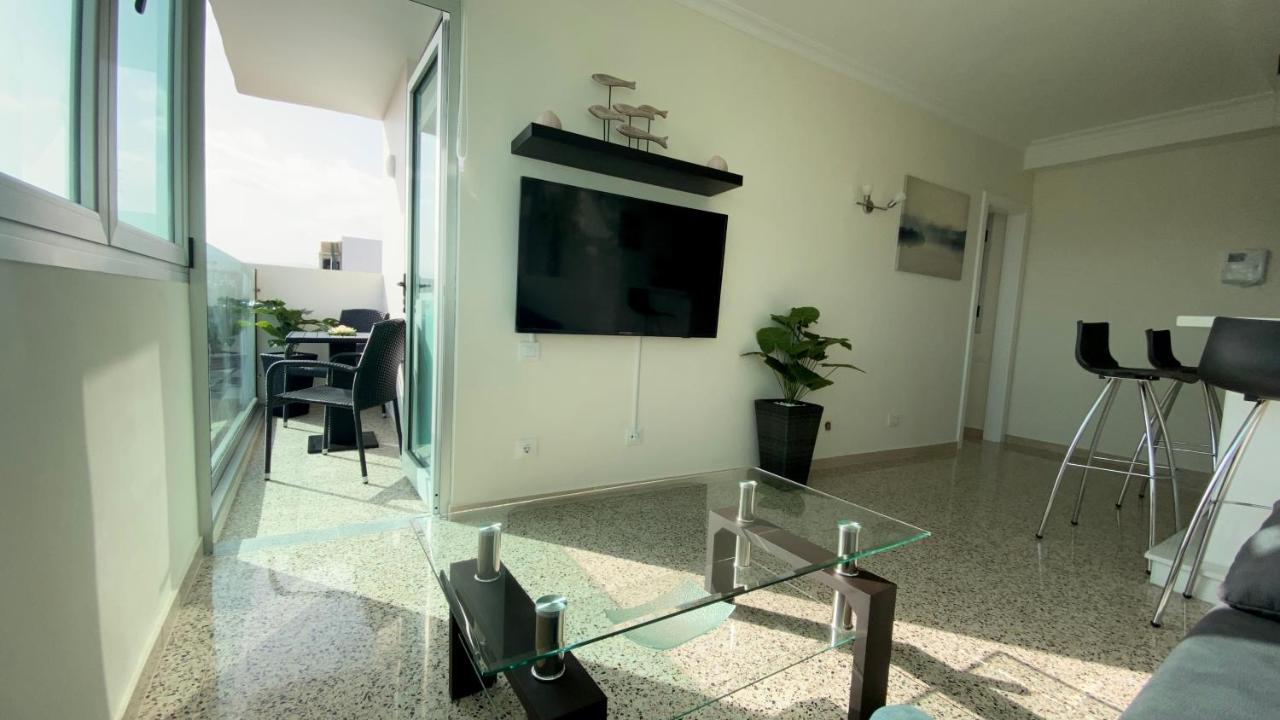 Hermoso Edificio Frente Al Mar Con Gran Terraza Y Hermosas Vistas Las Palmas de Gran Canaria Ngoại thất bức ảnh